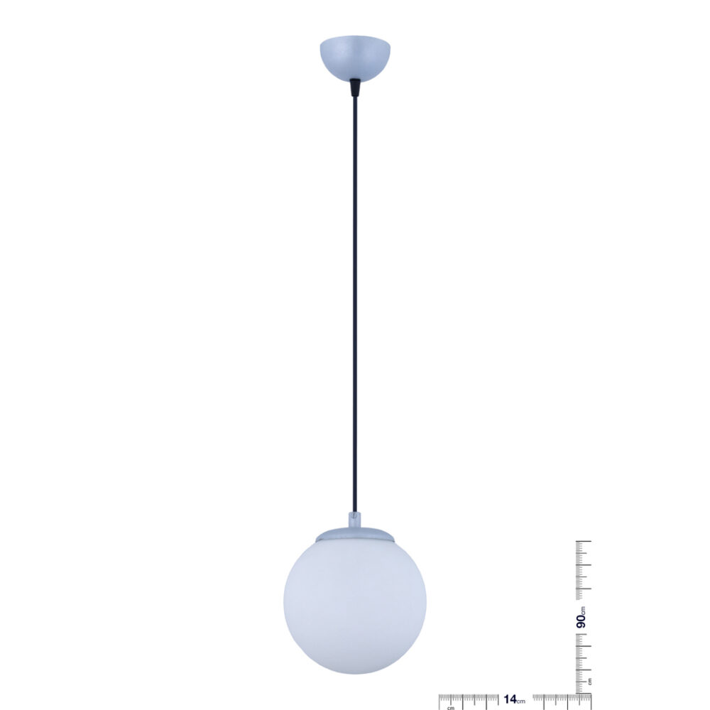 Glop Küre Tekli Sarkıt Lamba(Baby Blue) - Görsel 2
