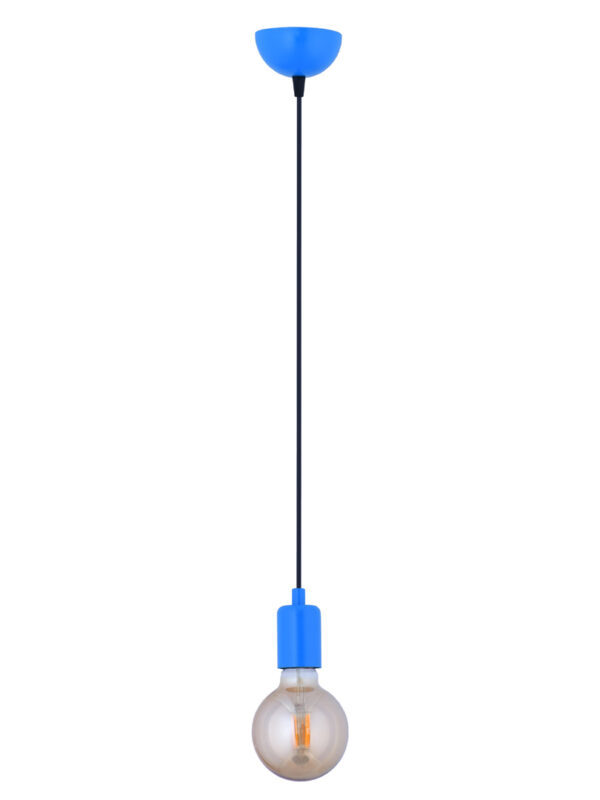 Balon Cam  Tekli Sarkıt Lamba(Mavi)